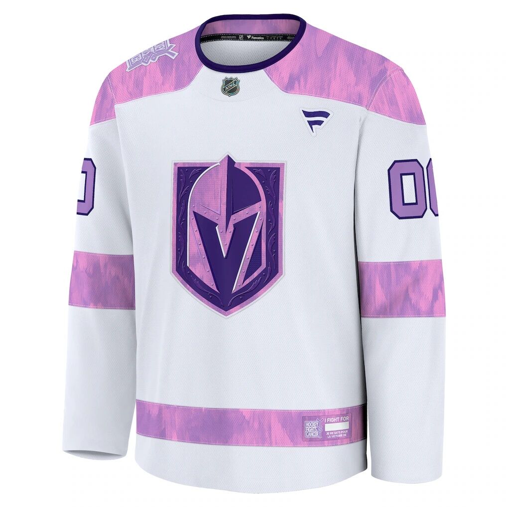 Vegas Golden Knights Fashion7 2024 Hockey Fights Cancer Custom Practice Jersey