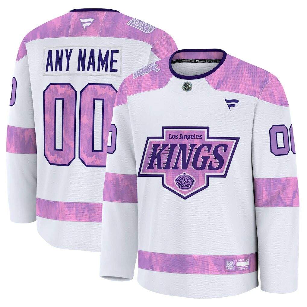 Los Angeles Kings Fashion7 2024 Hockey Fights Cancer Custom Practice Jersey