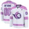 Ottawa Senators Fashion7 2024 Hockey Fights Cancer Custom Practice Jersey - White - Front View