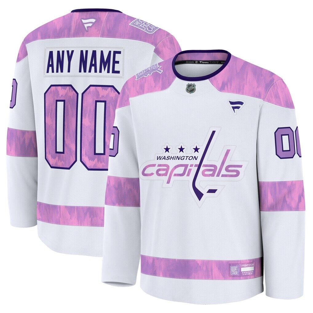 Washington Capitals Fashion7 2024 Hockey Fights Cancer Custom Practice Jersey