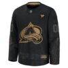 Colorado Avalanche Fashion7 2024 Military Appreciation Custom Practice Jersey - Black - Side View