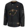 Minnesota Wild Fashion7 2024 Military Appreciation Custom Practice Jersey - Black - Side View