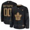 Toronto Maple Leafs Fashion7 2024 Military Appreciation Custom Practice Jersey - Black - Front View