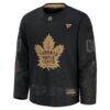 Toronto Maple Leafs Fashion7 2024 Military Appreciation Custom Practice Jersey - Black - Side View