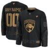 Florida Panthers Fashion7 2024 Military Appreciation Custom Practice Jersey - Black - Front View
