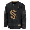 Seattle Kraken Fashion7 2024 Military Appreciation Custom Practice Jersey - Black - Side View