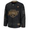 Los Angeles Kings Fashion7 2024 Military Appreciation Custom Practice Jersey - Black - Side View