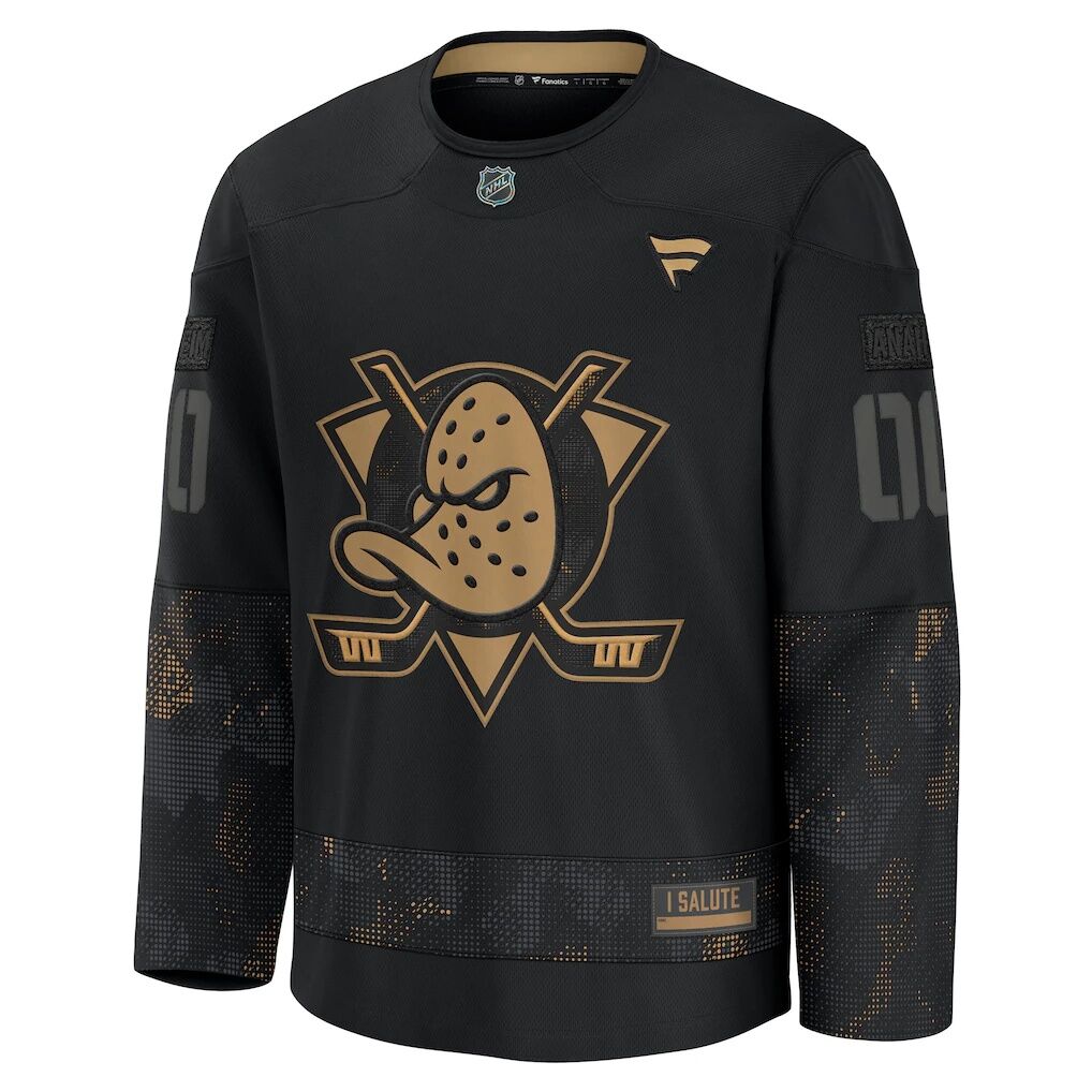 Anaheim Ducks Fashion7 2024 Military Appreciation Custom Practice Jersey