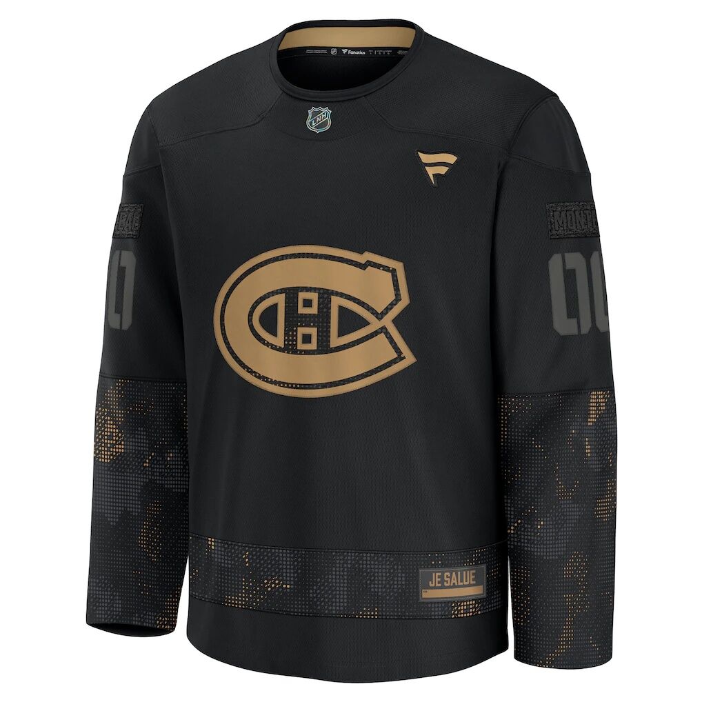 Montreal Canadiens Fashion7 2024 Military Appreciation Custom Practice Jersey