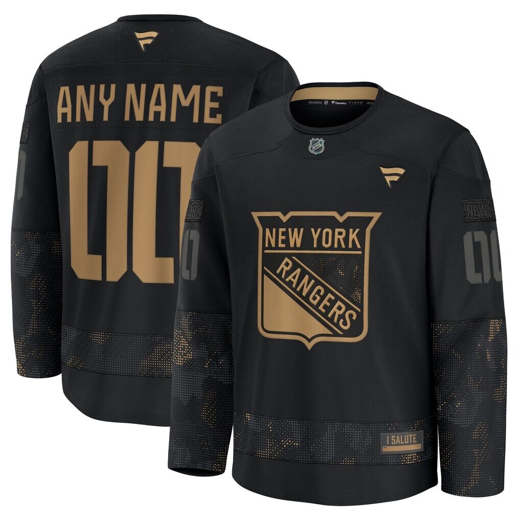 New York Rangers Fashion7 2024 Military Appreciation Custom Practice Jersey