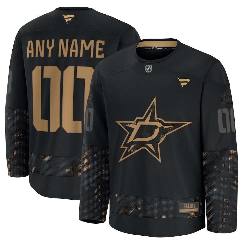Dallas Stars Fashion7 2024 Military Appreciation Custom Practice Jersey