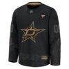 Dallas Stars Fashion7 2024 Military Appreciation Custom Practice Jersey - Black - Side View