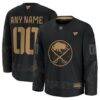 Buffalo Sabres Fanatics 2024 Military Appreciation Custom Practice Jersey - Black - Front View