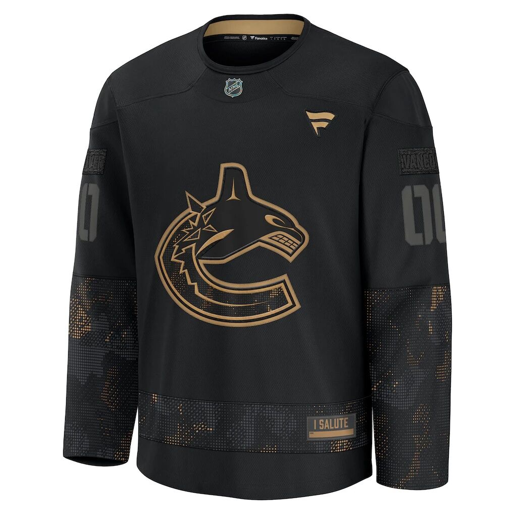 Vancouver Canucks Fashion7 2024 Military Appreciation Custom Practice Jersey