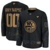 New York Islanders Fashion7 2024 Military Appreciation Custom Practice Jersey - Black - Front View