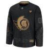 Ottawa Senators Fashion7 2024 Military Appreciation Custom Practice Jersey - Black - Side View