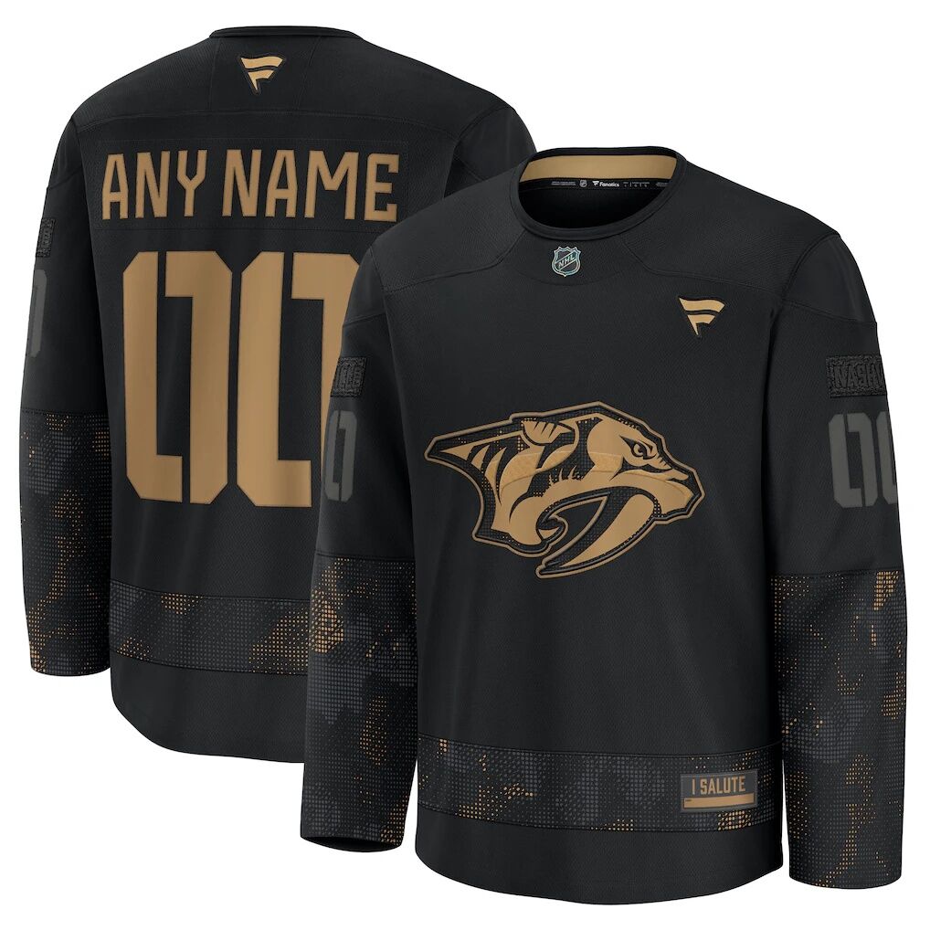 Nashville Predators Fashion7 2024 Military Appreciation Custom Practice Jersey