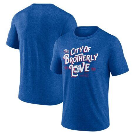 Philadelphia 76ers Team Pride Tri-Blend T-Shirt - - Front View