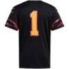 Grambling Tigers adidas Premier Strategy Jersey - Black - Detail View