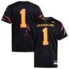 Grambling Tigers adidas Premier Strategy Jersey - Black - Front View