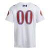 #00 Kansas Jayhawks adidas Premier Strategy Jersey - White - Detail View