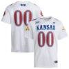 #00 Kansas Jayhawks adidas Premier Strategy Jersey - White - Front View