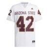 Pat Tillman #42 Arizona State Sun Devils adidas Away Icon Premier Football Jersey - White - Front View