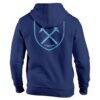 West Ham United 1863FC Wordmark Fleece Pullover Hoodie - Navy - Detail View