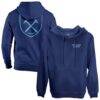 West Ham United 1863FC Wordmark Fleece Pullover Hoodie - Navy - Front View