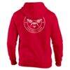 Brentford FC 1863FC Wordmark Fleece Pullover Hoodie - Red - Detail View