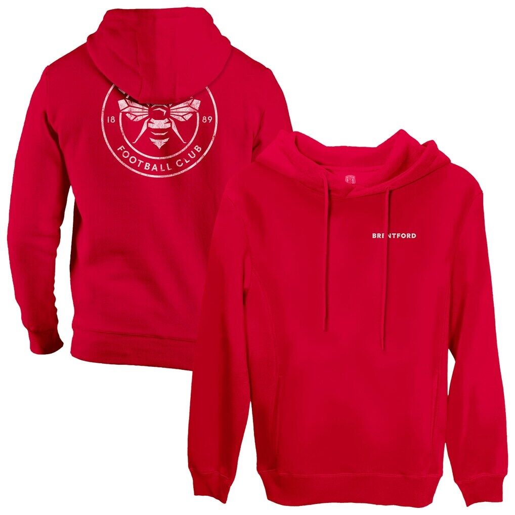 Brentford FC 1863FC Wordmark Fleece Pullover Hoodie