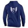 Fulham 1863FC Wordmark Fleece Pullover Hoodie - Navy - Detail View