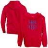 Barcelona 1863FC Mono Badge Fleece Pullover Hoodie - Red - Front View