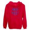 Barcelona 1863FC Mono Badge Fleece Pullover Hoodie - Red - Side View