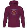 West Ham United 1863FC Youth Color Badge Fleece Pullover Hoodie - - Side View