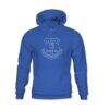 Everton 1863FC Youth Mono Badge Fleece Pullover Hoodie - Blue - Side View
