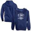 Como 1907 1863FC Mono Badge Pullover Hoodie - Navy - Front View