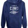 Como 1907 1863FC Mono Badge Pullover Hoodie - Navy - Side View