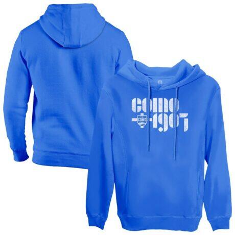 Como 1907 1863FC Vintage Vibes Pullover Hoodie - Blue - Front View