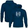 Fulham 1863FC Youth Mono Badge Fleece Pullover Hoodie - Navy - Front View