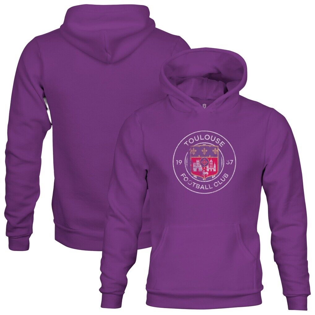 Toulouse 1863FC Youth Color Badge Fleece Pullover Hoodie