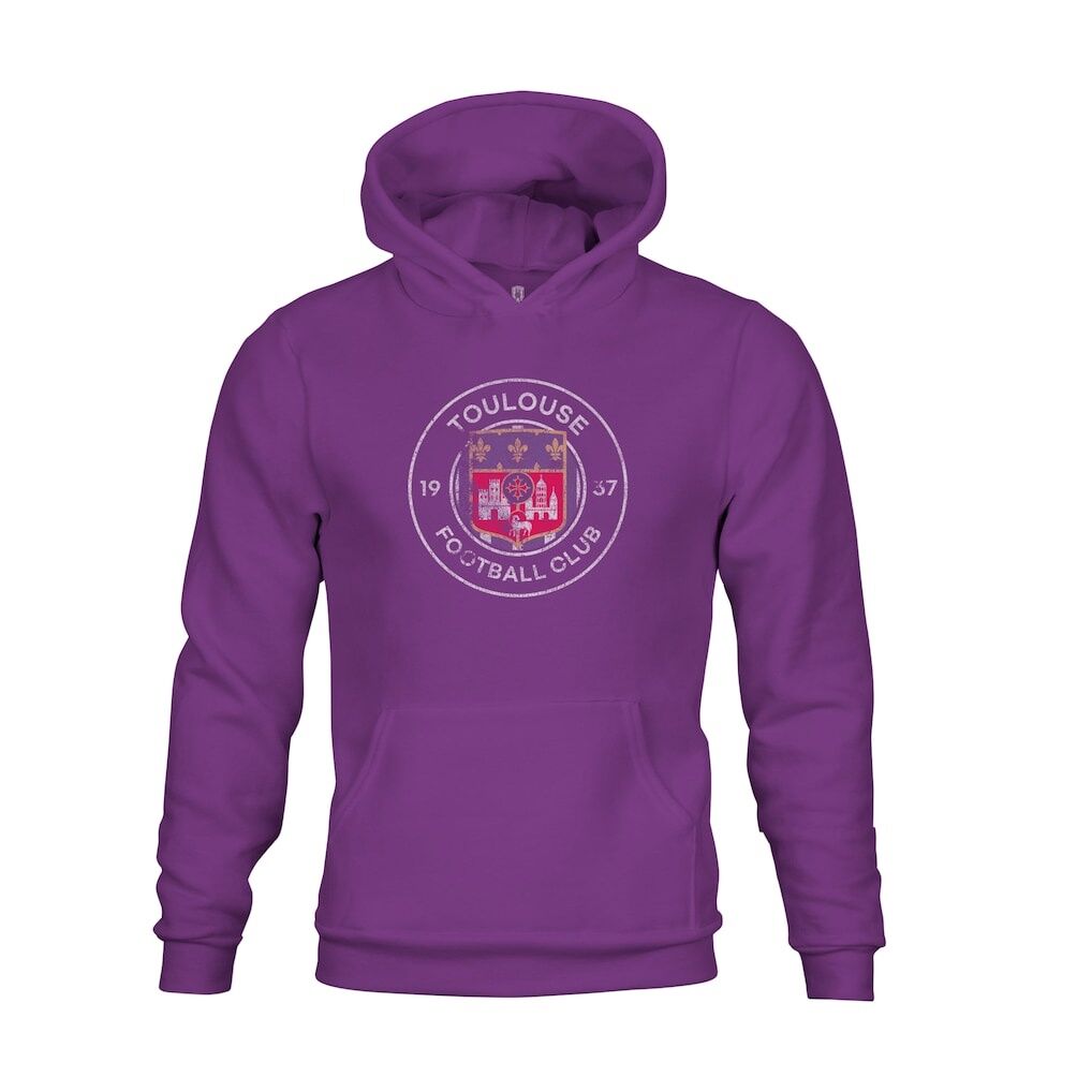 Toulouse 1863FC Youth Color Badge Fleece Pullover Hoodie