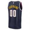 Denver Nuggets Fashion7 Fast Break Custom Jersey - Navy - Detail View