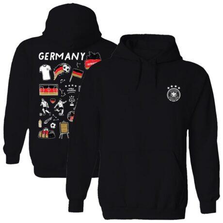 Germany National Team Vive La Fete Women's Impressions Artwork Pullover Hoodie