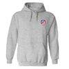 Atletico de Madrid Vive La Fete Women's Impressions Artwork Pullover Hoodie - Gray - Side View
