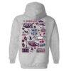 Barcelona Vive La Fete Women's Impressions Artwork Pullover Hoodie - Gray - Detail View