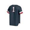 #1 Howard Bison GameDay Greats Unisex Collegiate Baseball Fashion Jersey - Navy - Detail View