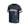 Howard Bison GameDay Greats Youth Collegiate Baseball Fashion Jersey - Navy - Side View