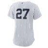 Giancarlo Stanton New York Yankees Nike Women's Home Replica Player Jersey - White - Detail View