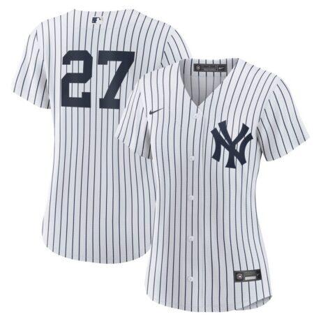 Giancarlo Stanton New York Yankees Nike Women's Home Replica Player Jersey - White - Front View